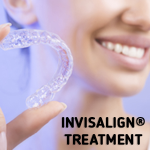 beautiful women holding clear aligner treatment | Smile Select Dental